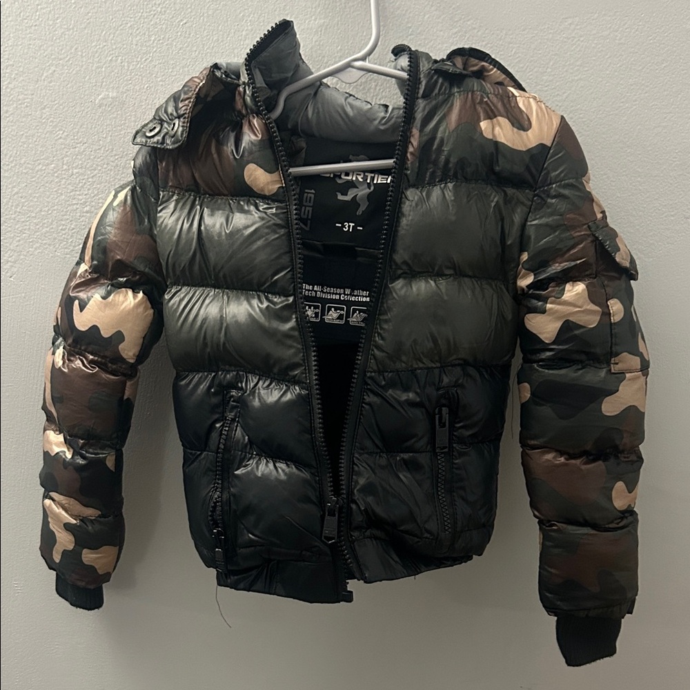Camouflage Kids Puffer Jacket